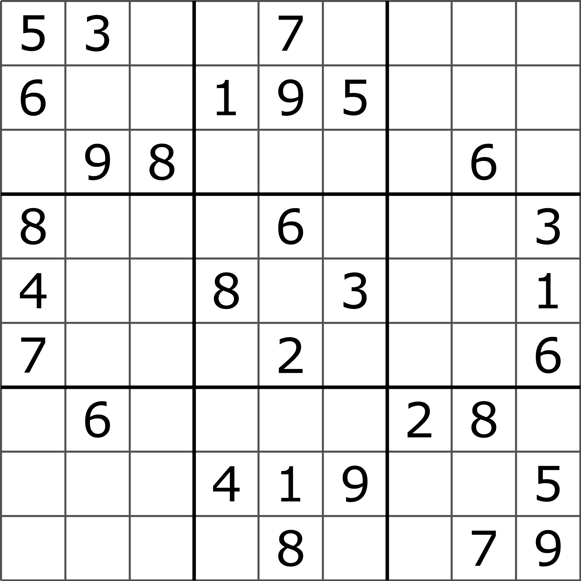 The sudoku problem in question